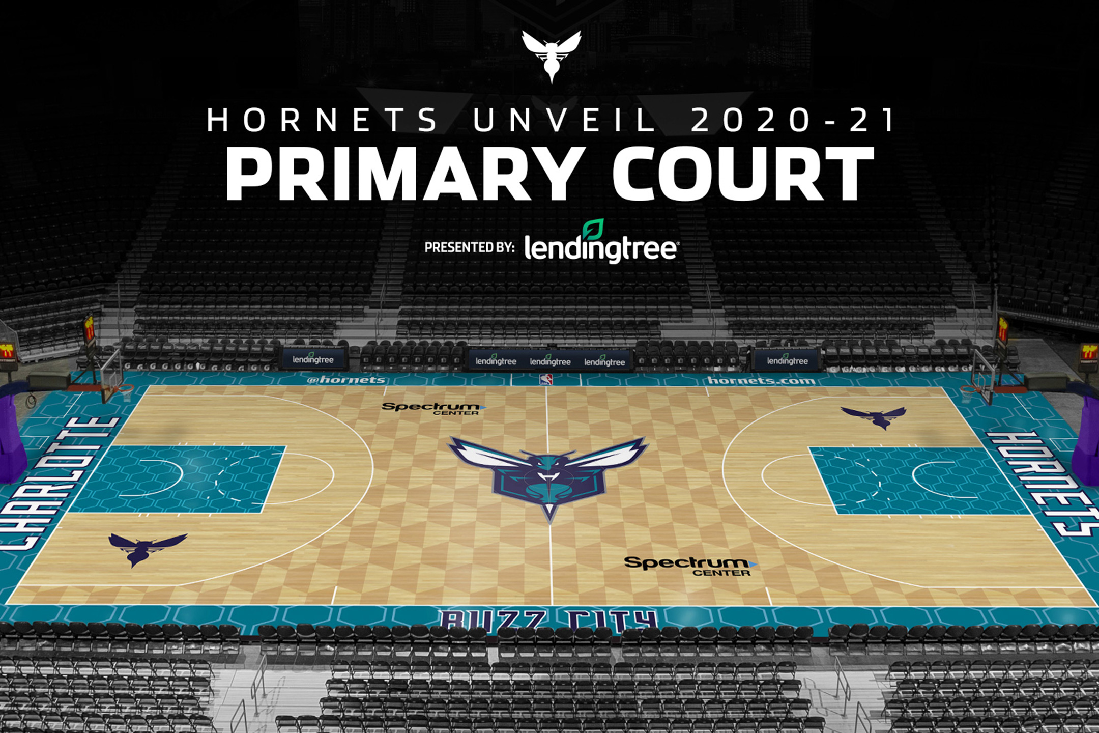 Hornets unveil new court design